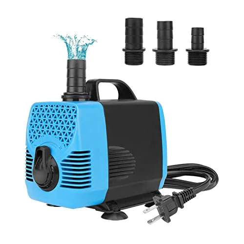 AquaMiracle 1000GPH Aquarium Water Pumps (3800L/H, 55W) Fountain Pump Pond Pump Submersible Water Pump with Flow Control for Fish Tank, Fountain, Waterfall, Filtration, Water feature, Hydrop