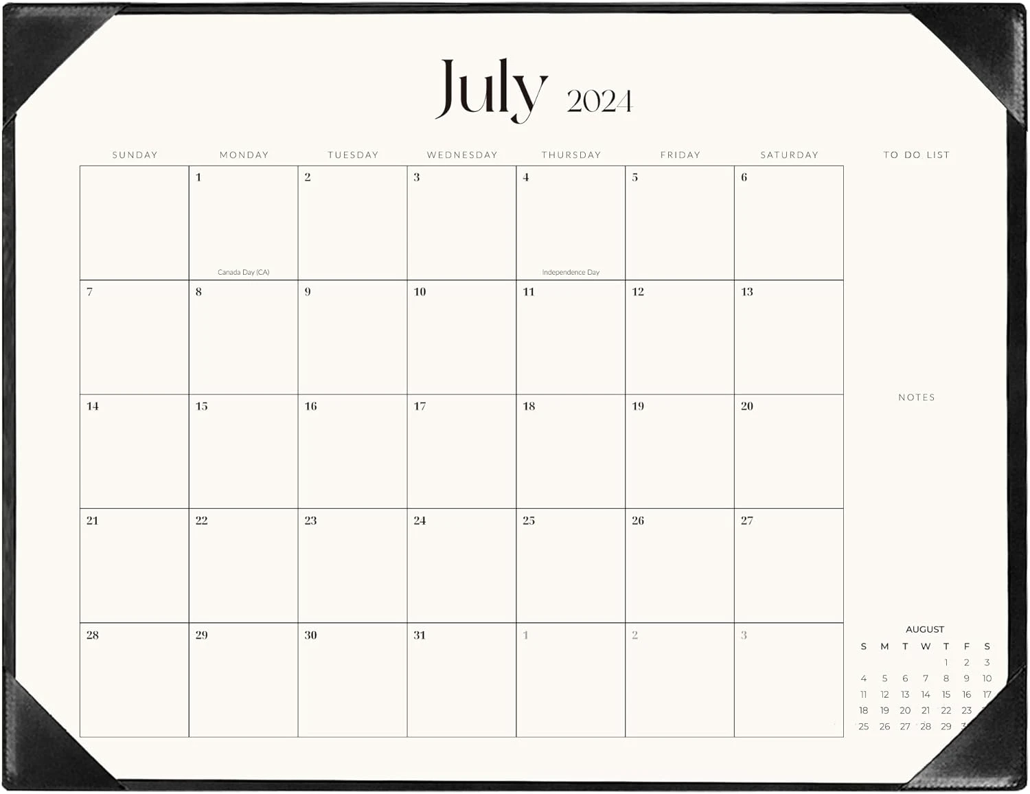 Large Desk Calendar 2024-2025 with Desk Mat, Desktop Calendar 18 Monthly Runs From Jul 2024 to Dec 2025, Desk Pad Calendar 22 x 17 Inch Perfect for Planning, Organizing, and Scheduling Your 