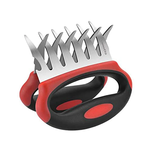 3-in-1 Pulled Pork Shredder Claws - Stainless Steel Meat Claws BBQ Meat Forks for Shredding Handling Carving Food Barbecue Paws Claw Handler Set for Serving Pork, Turkey, Chicken, Brisket