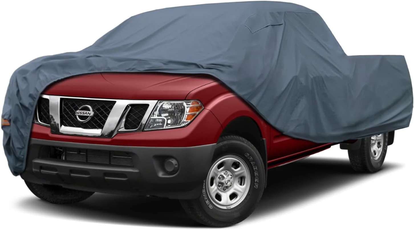 16 Layers Truck Cover Waterproof All Weater, Heavy Duty Outdoor Pickup Truck Cover for Nissan Frontier, Ford F100 Ranger, Chevy C10 S10 etc, Regular Cab Short Box. Length: Up to 210 inches. 