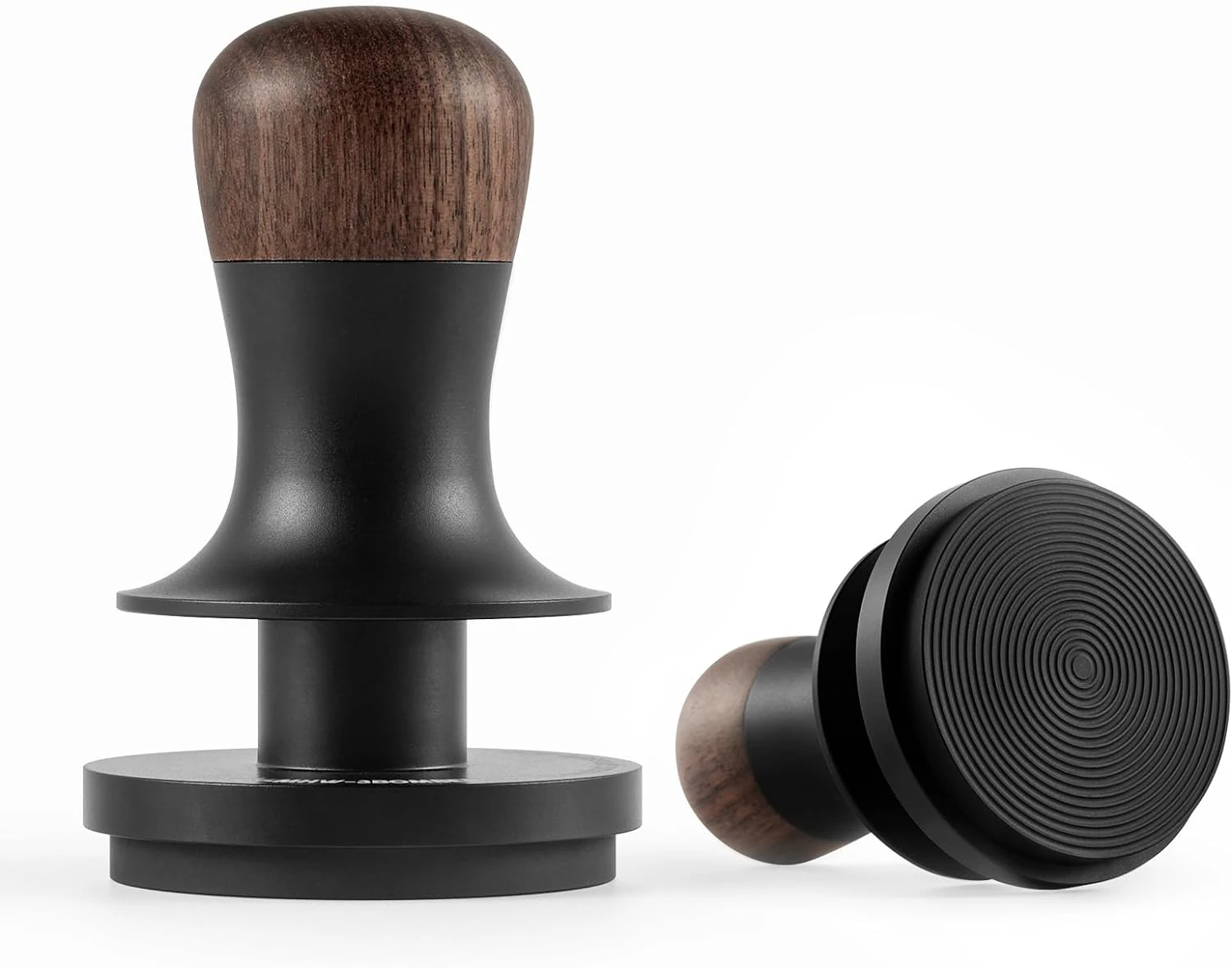 MHW-3BOMBER 53.35mm Espresso Coffee Tamper with Three Spring Loaded Calibrated Espresso Tamper 30lbs 54mm Espresso Hand Tamper with Sound Feedback Titanium Coating Black T6177T-OS Titanium B