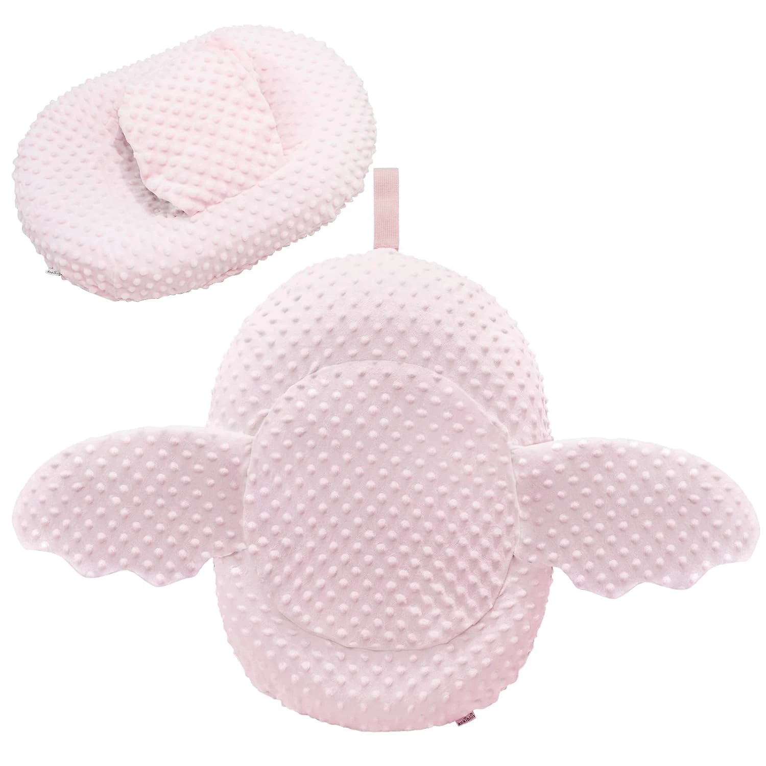 KAKIBLIN Inflatable Bathtub Baby Bath Bather, Bathtub Bather, Inflatable Baby Bather, Swaddle Wings and Storage Bag, Portable Travel Baby Bathtub for Newborns and Infants 0-6 Months Pink