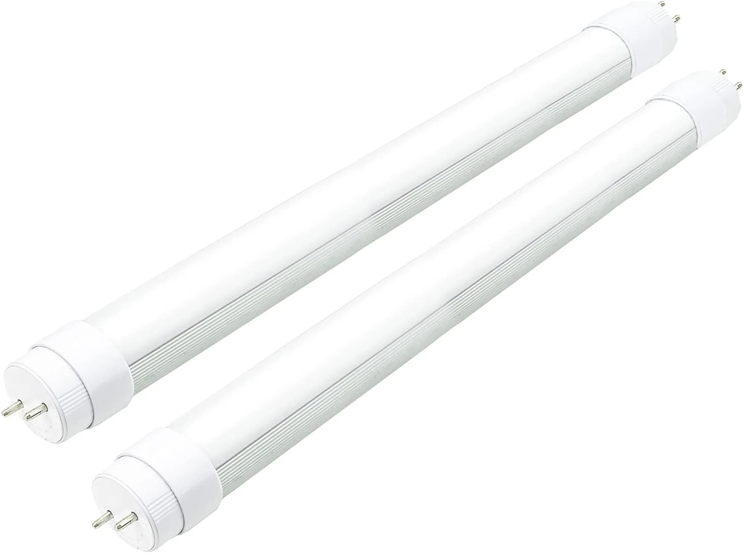 2PCS F15T8 LED Tube Light,120V,7W,18 Inch LED,5000K Daylight White,F15T8 LED Rotatable End Caps,Frosted Cover,18 Inch LED Tube Light,Replacement for Bulb. 120V-45CM tube Light-2pack