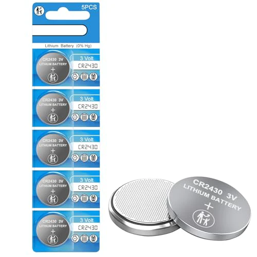 CR2430 Battery 3V - Premium Lithium Coin Cell for Watches, Medical Devices, and Calculators 40 Pack CR2430 40