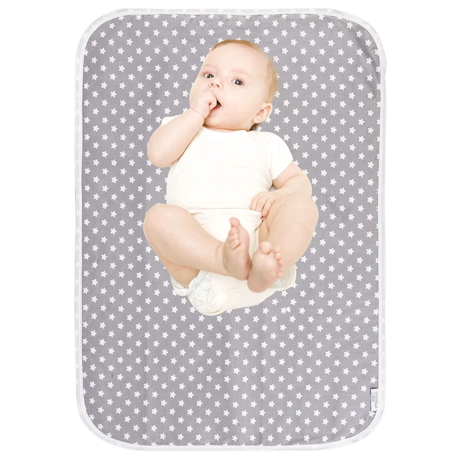 Baby Diaper Changing Pad, 21 5/8" x 31.5" Waterproof Changing Pad Liners - Reusable Soft and Absorbent Portable Changing Mat(Star1PCS) Star 1