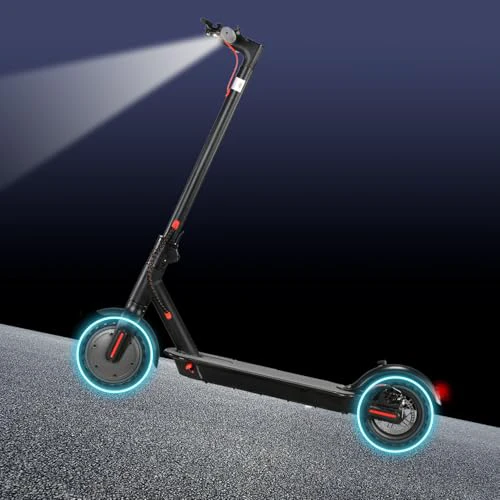 Electric Scooter Adults, Foldable 8.5"/10" Tires E Scooter for Adults, 19 Mph, 350W/500W Motor Fast Scooter, Kick Scooters Max 21 Miles Long Range for Commuting, Heavy Duty E-Scooter S1-Grey