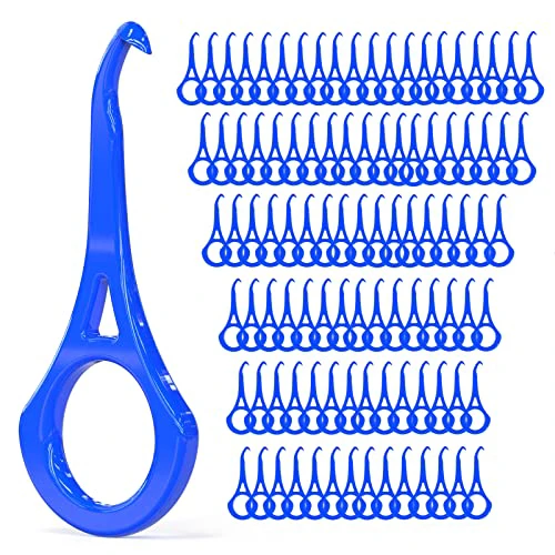 ARGOMAX - Aligner Removal Tool, 100 Retainer Remover Tool, Invisible Braces Removal Tools, Suitable for Removing Braces, Trays, Retainers, Dentures and Aligners(Blue). Medium size 100pcs Blu