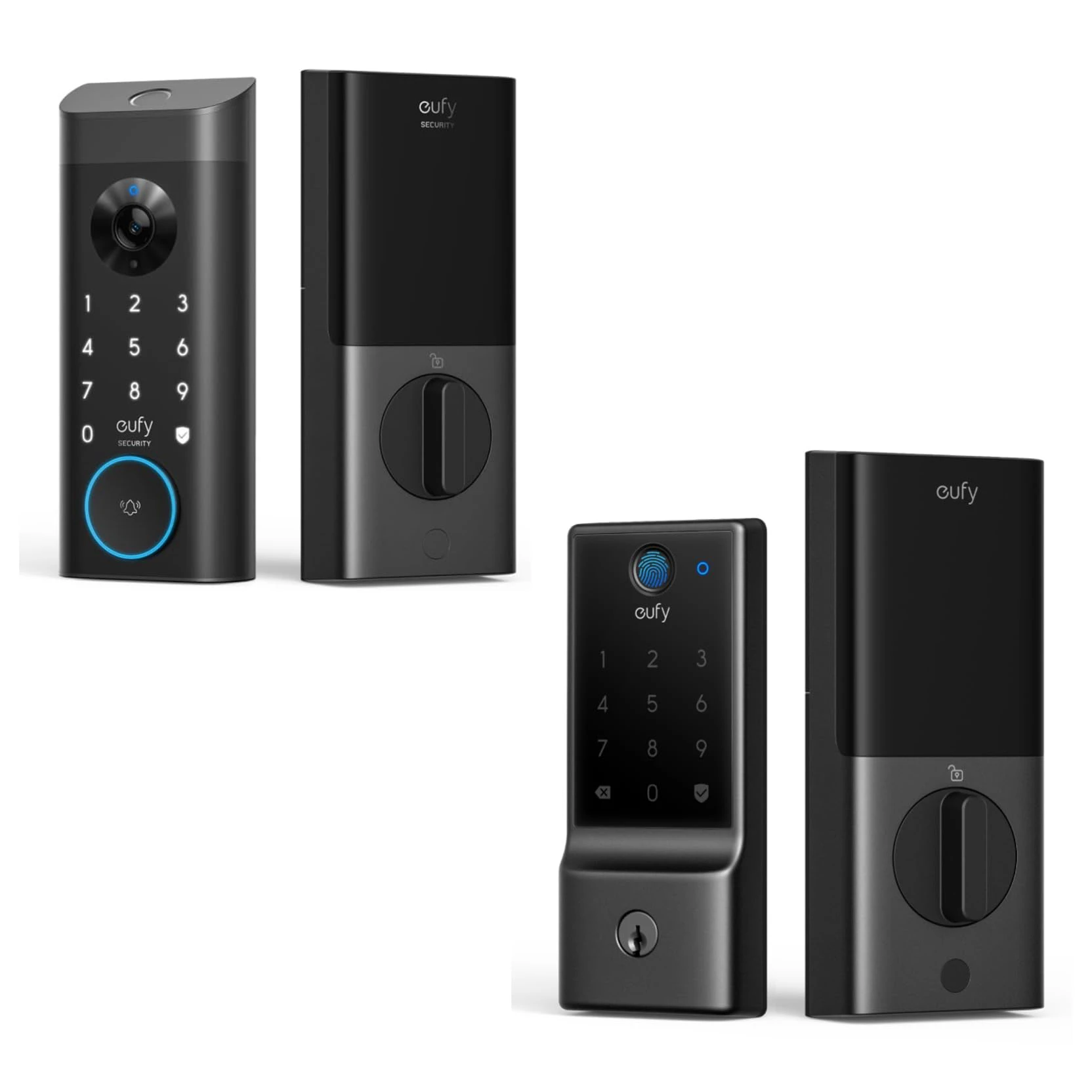 eufy Security Smart Lock E30 & E330 Bundle, Fingerprint Keyless Entry, Built-in Wi-Fi, Apple Home, Alexa, Google Support, 3-in-1 Camera+Doorbell, Auto Lock, App Control, Easy Install, No Mon