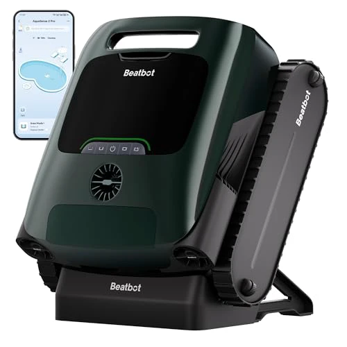 Beatbot AquaSense 2 Pro Pool Vacuum Robot, Unmatched 5-in-1 Cleaning, Skims Water Surface with Remote Navigation, Surface Parking, Clarifies Water, for Pools up to 3,875 Sq.ft – Dark Green